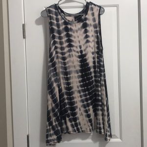 Tie dye shift dress